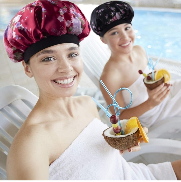 3 pieces Soft Cap,Night Satin hair Bonnet - Picture 4 of 9